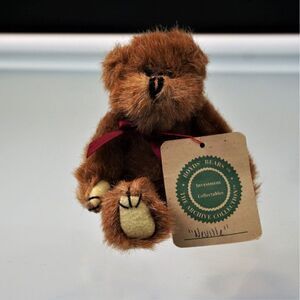 Boyds Bears And Friends Neville Bear Plush Vintage 1990-95 Archive Collection